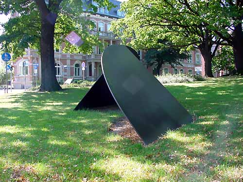 Erfurt Germany and the sculpture of Lucien den Arend - his site specific sculptures ordered by the city of Erfurt