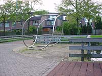 the city of Maarssen Holland and the sculpture of Lucien den Arend - site specific constructions in Maarssen (Maarssenbroek 