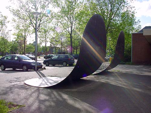 Utrecht Holland - sculptures (site specific and public sculpture) in cities in Europe and America by Lucien den Arend - his site specific sculptures ordered by the city of Utrecht