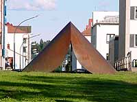 Kajaani Finland and the sculpture of Lucien den Arend - his site specific sculptures and works in the city of Kajaani