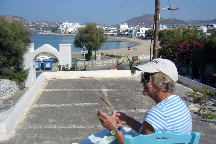WORKSHOPS - Schilder- en teken cursussen op Paros, Griekenland. Een KUNST eiland.