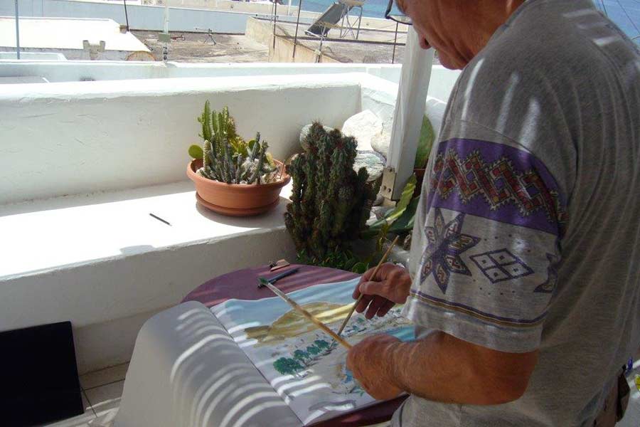WORKSHOPS - Schilder- en teken cursussen op Paros, Griekenland. Een KUNST eiland.