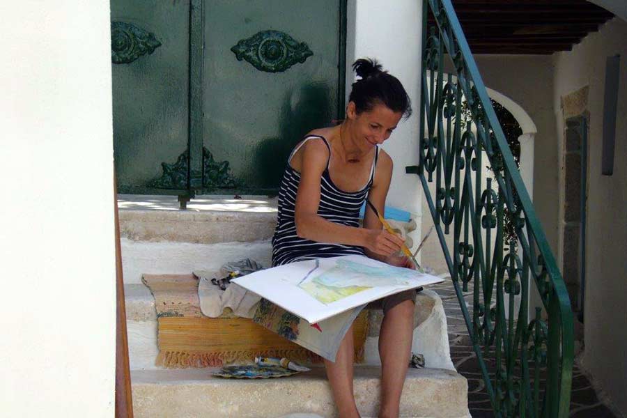 WORKSHOPS - Schilder- en teken cursussen op Paros, Griekenland. Een KUNST eiland.