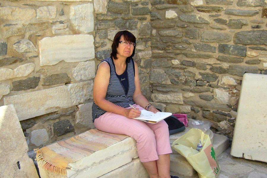 WORKSHOPS - Schilder- en teken cursussen op Paros, Griekenland. Een KUNST eiland.