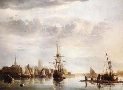 De rivier bij Dordrecht, Albert Cuyp (ca. 1660)