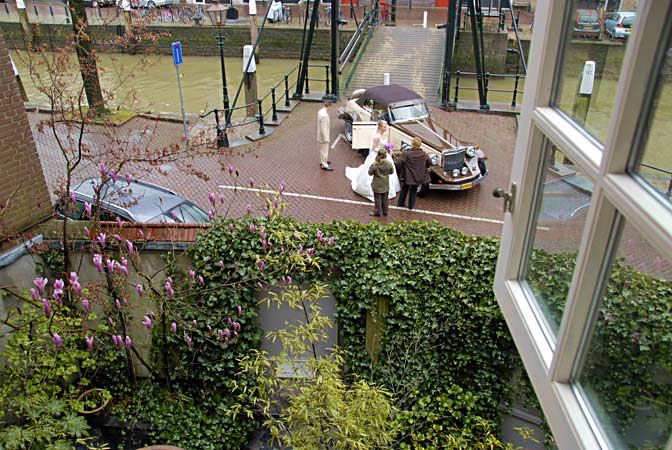 uitzicht | De uitzichten vanuit het herenhuis | grachtenpand zijn wijds, historisch en landschappelijk tegelijkertijd.