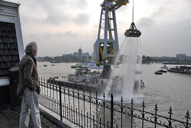 Dordt in Stoom, en het uitzicht vanuit de erker | De uitzichten vanuit het herenhuis | grachtenpand zijn wijds, historisch en landschappelijk tegelijkertijd.
