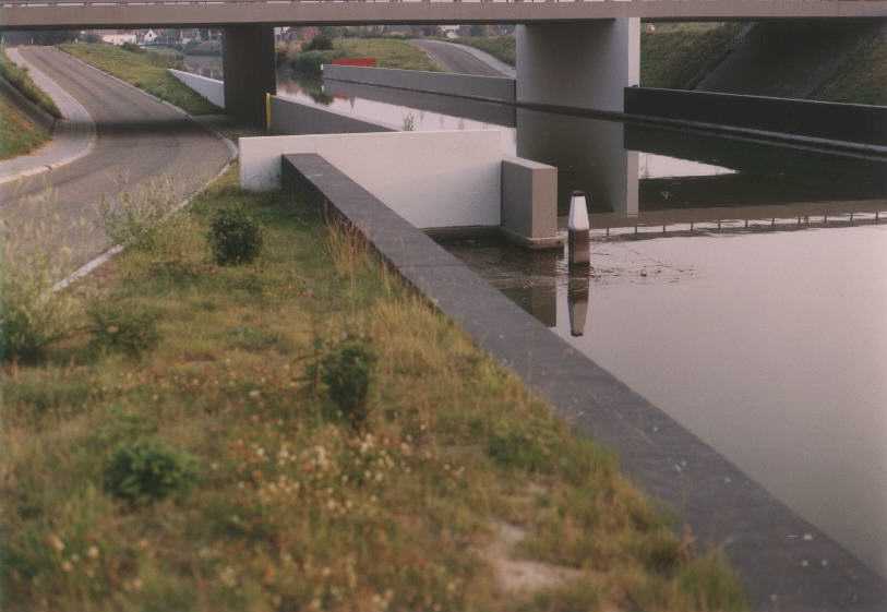 Homage to El Lissitzky - land art project with red steel element.