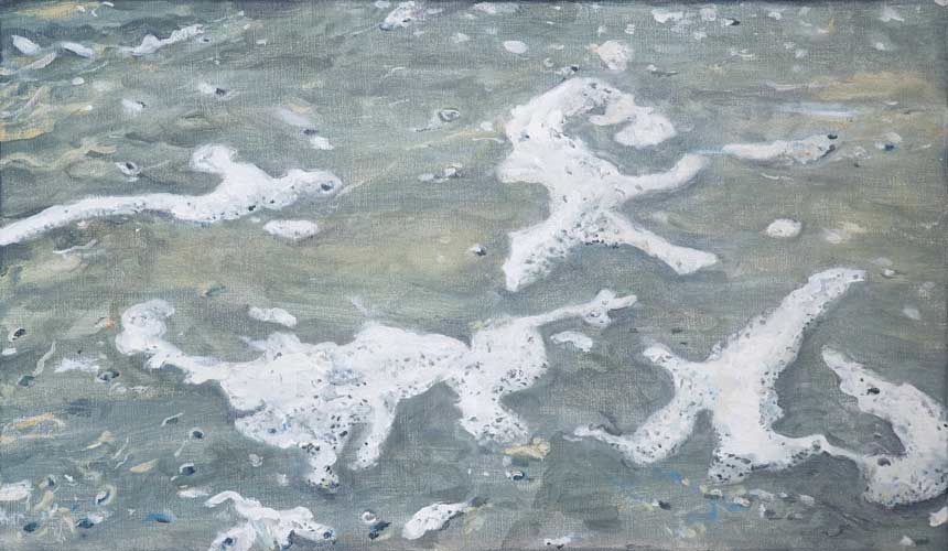 oil painting, clear sea - Wim Drion, painter