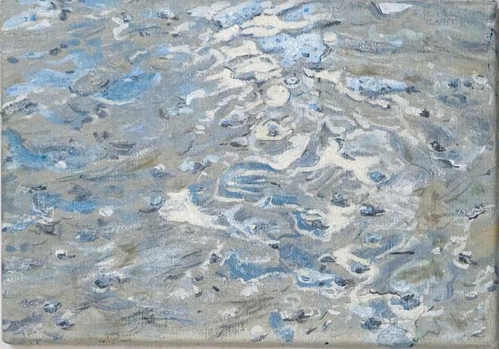 oil painting, sea shore - Wim Drion, painter