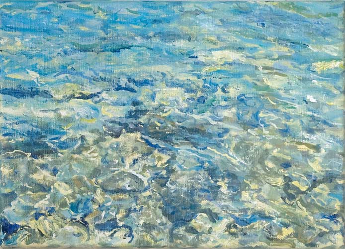oil painting, clear sea - Wim Drion, painter