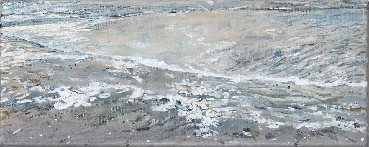 oil painting, sea waves - Wim Drion, painter