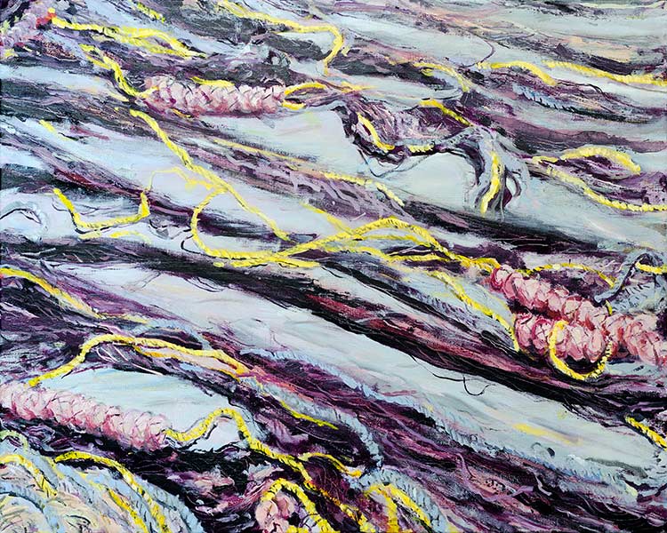 2013 - oil painting on canvas - sea I - 120x60cm