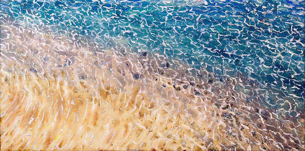 2013 - oil painting on canvas - sea II - 60x30cm