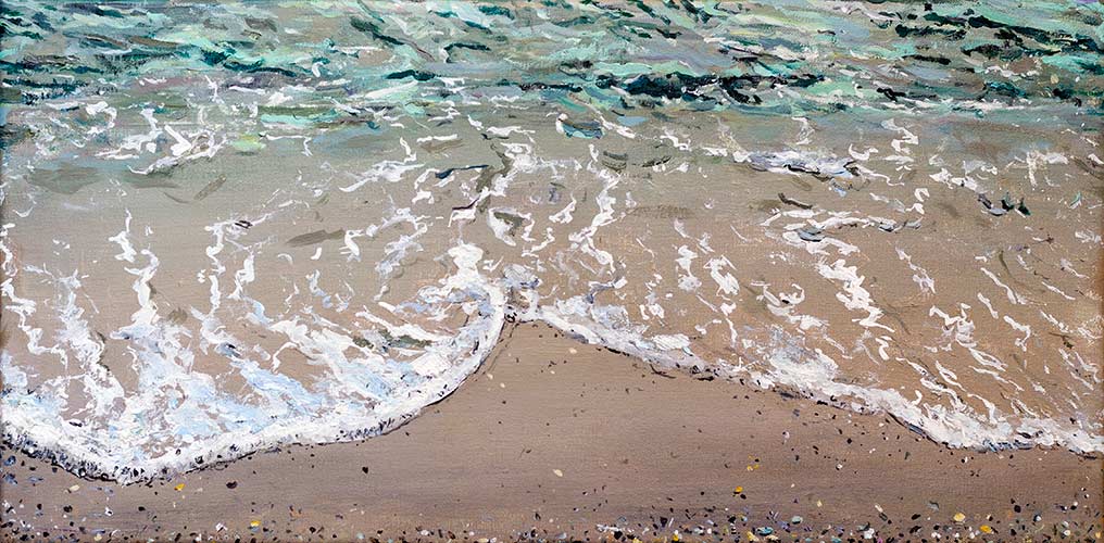 2013 - oil painting on canvas - foam II - 60x30cm