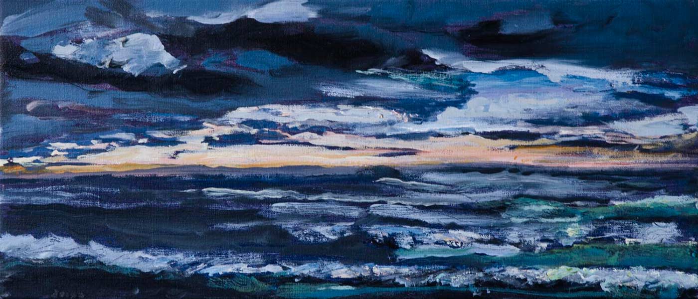 2014 - oil painting on canvas - "October" - 70x30cm