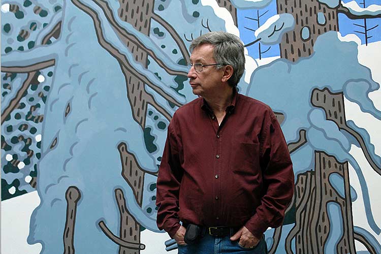 Artist Curtis Hoekzema - painter in Venice, California.