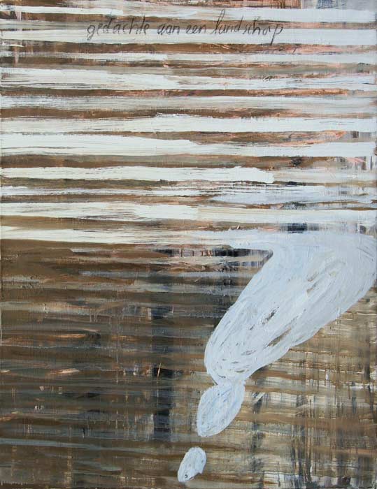 gedachte aan een landschap - olieverf op linnen - 100x130 cm - 2011