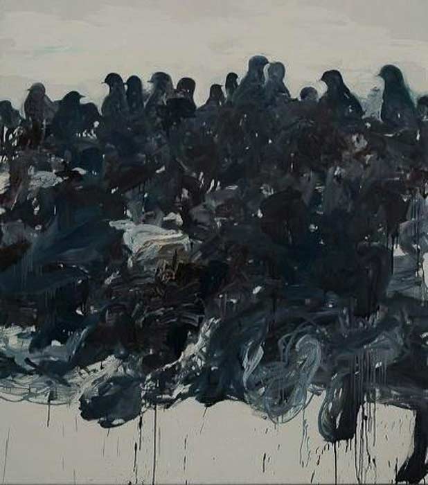 vogels - olieverf op linnen - 170x180 cm - 2009
