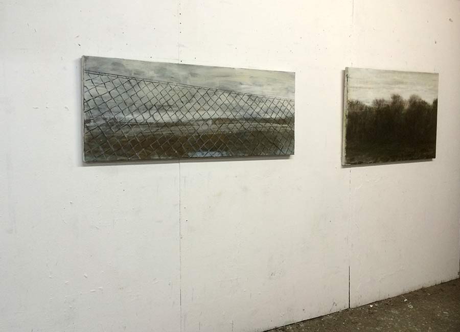 Links. landschap - Rechts. najaarsbos