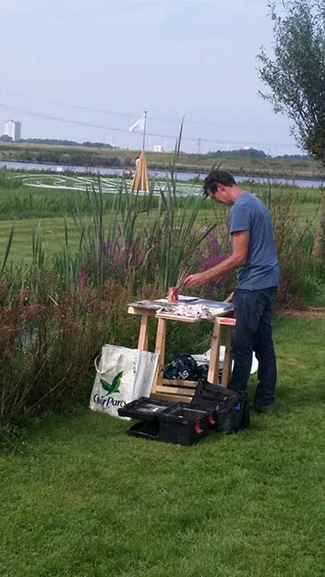 Schilderen buiten Bram Roza Festival 2015