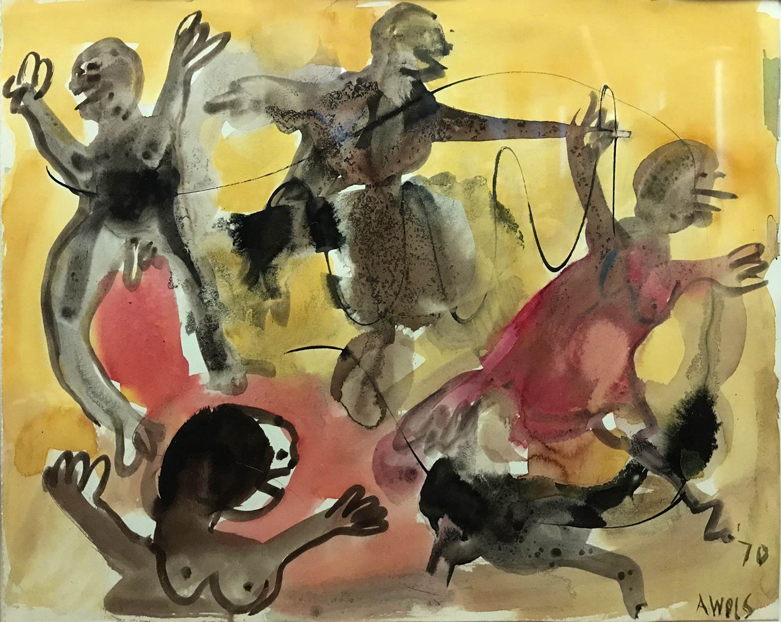 dance, ronde - watercolor on papaer