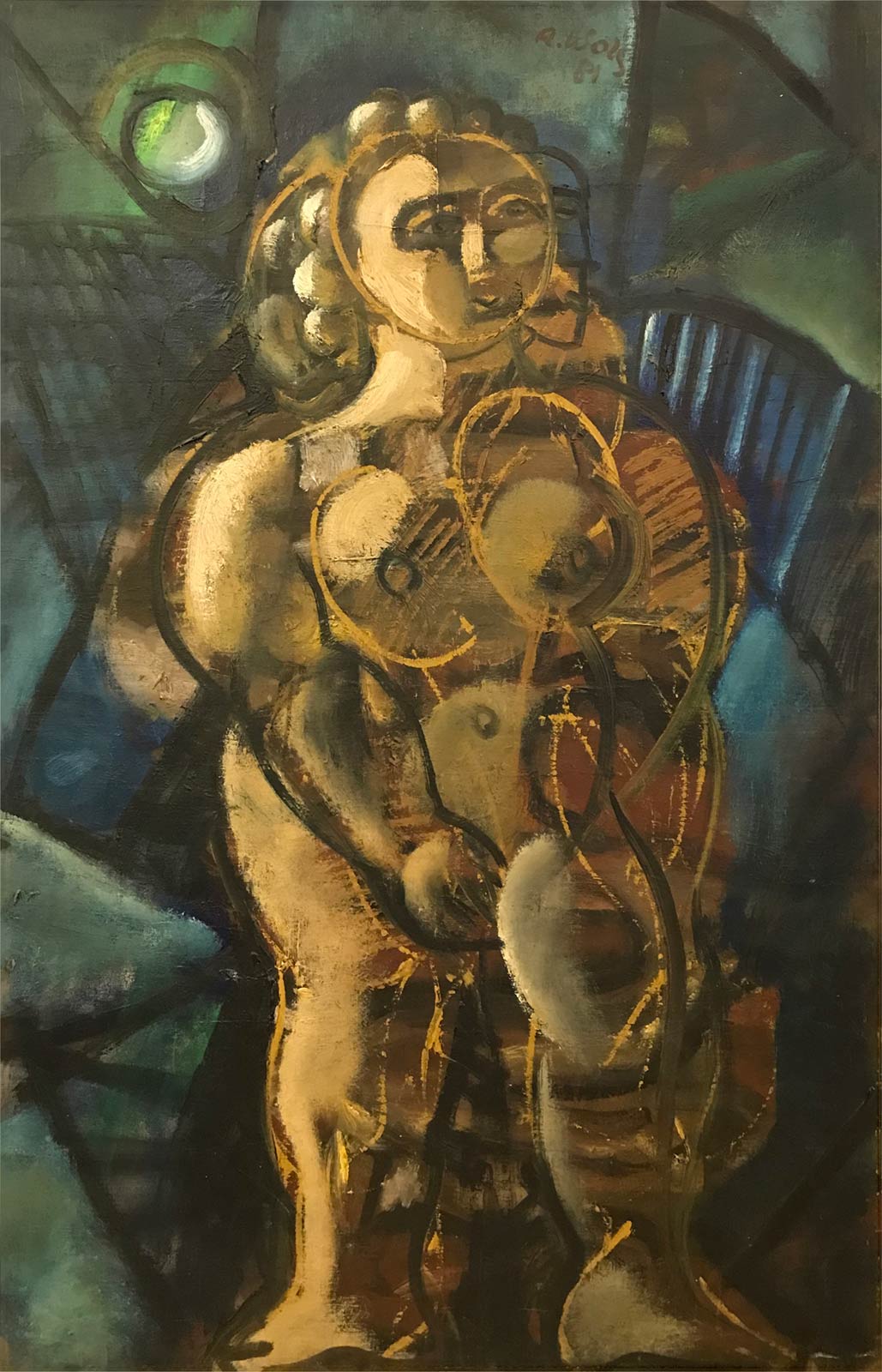 nude in moonlight - 1984 - oil on canvas 