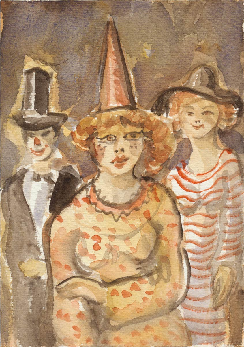 party - watercolor on paper